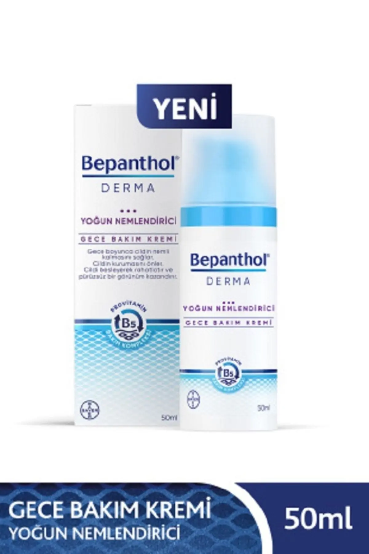 Bepanthol Derma Yoğun Nemlendirici Gece Bakım Kremi 50 ml