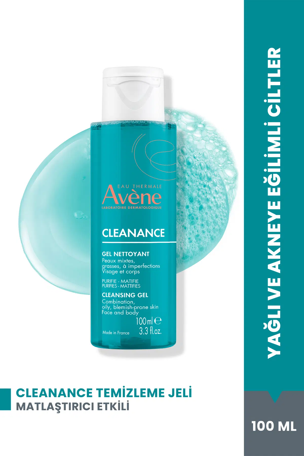 Avène Cleanance Karma ve Yağlı Ciltler İçin Temizleme Jeli 100 ml