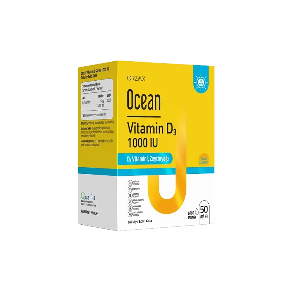 Ocean Vitamin D3 1000 Iu 50 ml Damla
