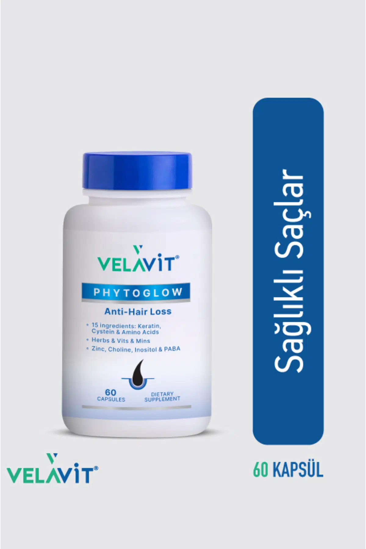 Velavit Phytoglow Anti-Hair Loss 60 Kapsül