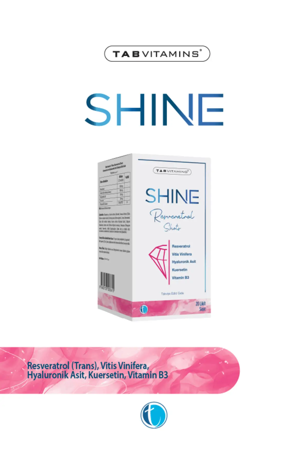 TABVITAMINS SHINE RESVERATROL 20 LIKIT SASE