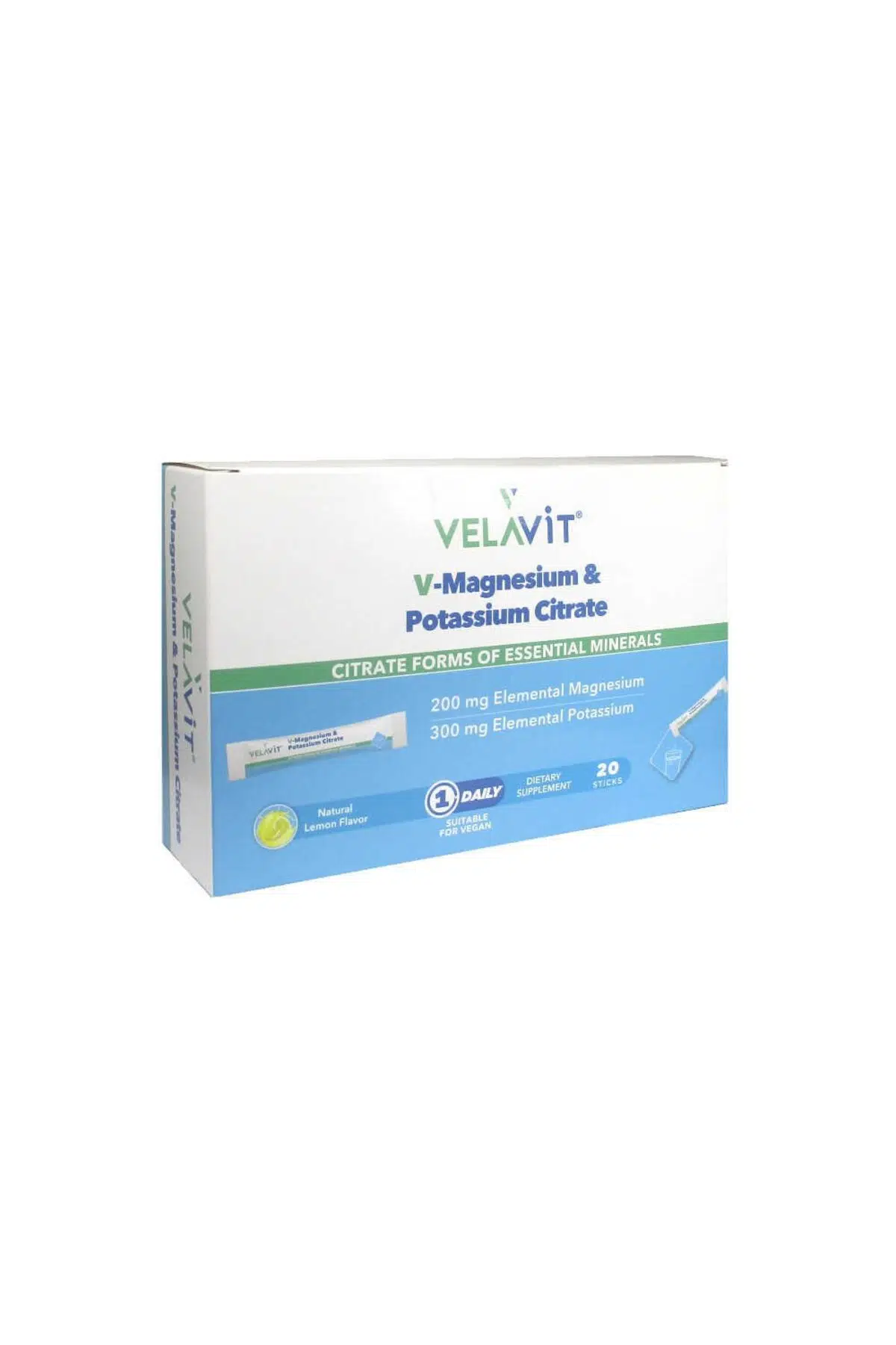 Velavit V-Magnesium & Potassium Citrate 20 Saşe